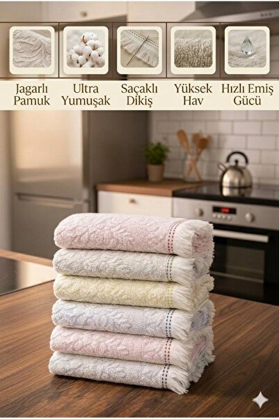 BAMİROSE 30 × 50 6 لي ديكوكو منشفة مطبخ