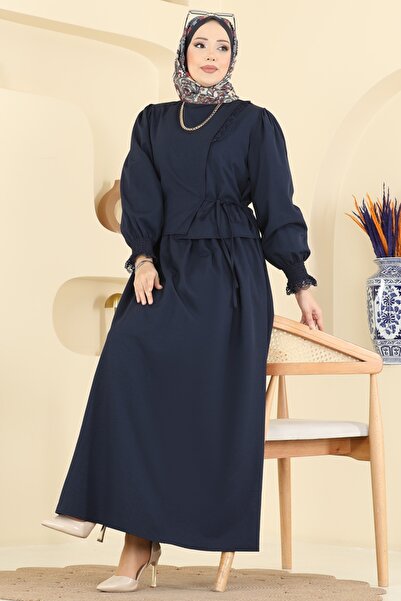 ModaMerve Bağcıklı Dantel Detaylı Takım 324ASN888-MS Laci