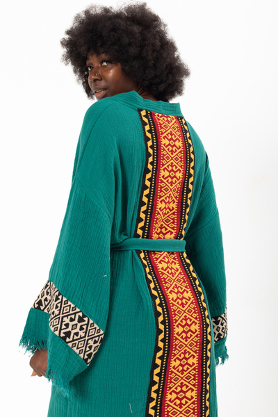 Befera Design Sultan Müslin Kimono, set de bumbac 100% piese, halat de baie, ...