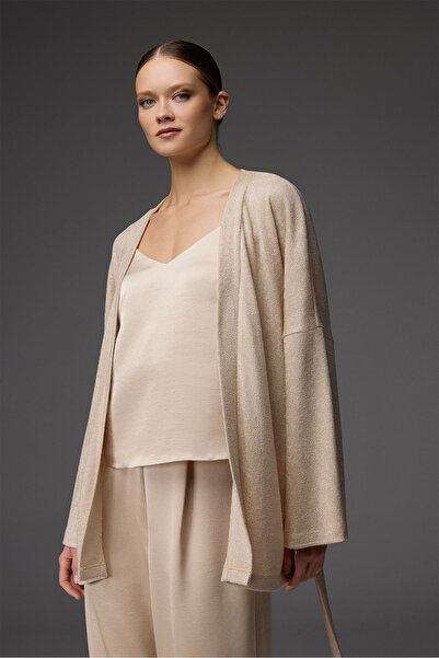 BONJOUR MADAME Πλεκτό παντελόνι βισκόζης ζακάρ, σετ 3 τεμαχίων BM-1819