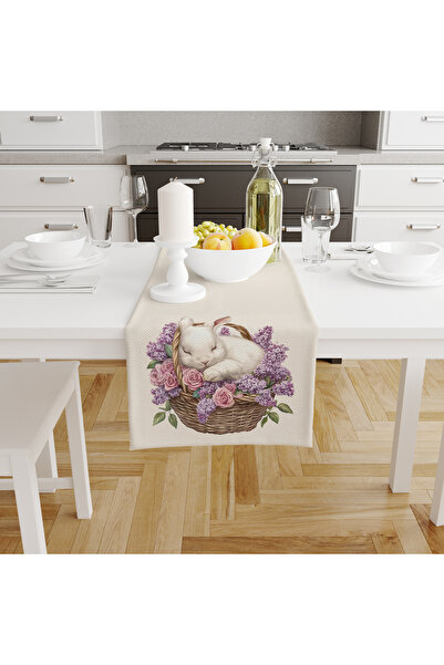 Filamente Digital Printed Runner - Rabbit Pattern - Easter - Happy Easter - 1...