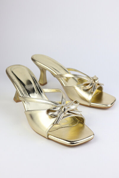 wolfcity Women's Ribbon Heels Slipper and Sandals