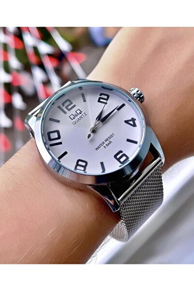 Q&Q Men's Wicker Cord Wristwatch