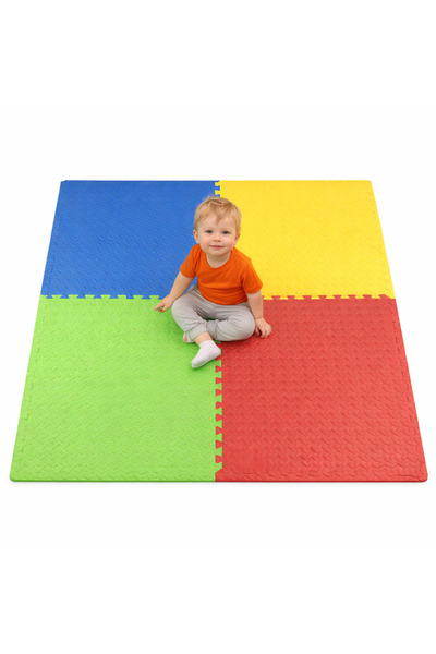 RCO Covoras Puzzle din Spuma EVA de joaca pentru copii, 60 x 60 cm, 4 piese -...