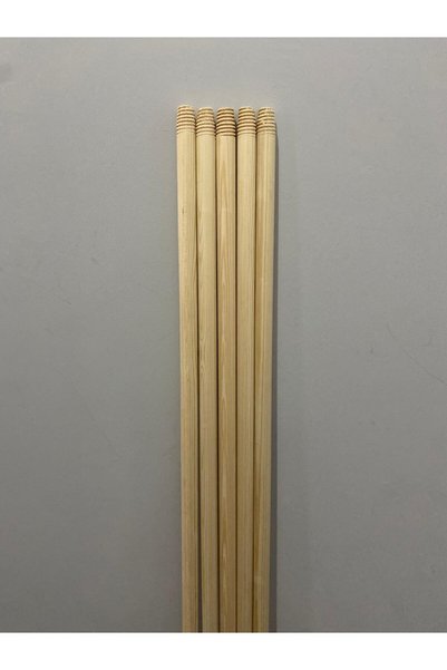 Hediselim Wooden Brush Handle, Broom Handle-5 Pieces 120 cm Length 2 cm Diameter
