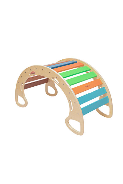 Ezzro لوح توازن كبير بألوان قوس قزح