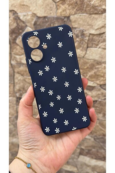 Vip Case Tecno Spark Go2 Compatible Mini Daisy Patterned Silicone Shock-Absor...