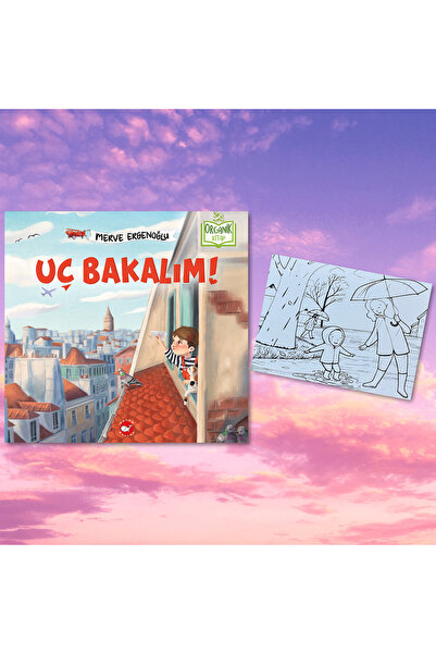 Beyaz Balina Yayınları UÇ BAKALIM / ORGANİK KİTAP / CİLTLİ / KARTPOSTAL BOYAM...