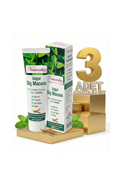 naturalive Doğal Diş Macunu 3x100 Gr