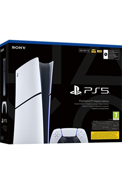 Sony PLAYSTATION 5 Slim Digital Edition 825GB E Chassis Black and White Console