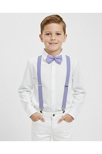 Lily and Co Lily Co Boys' White Shirt and Bow Tie Set