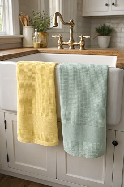 Pilloveland Waffle Cotton Drying Cloth - Kitchen Towel - 40 X 60 cm