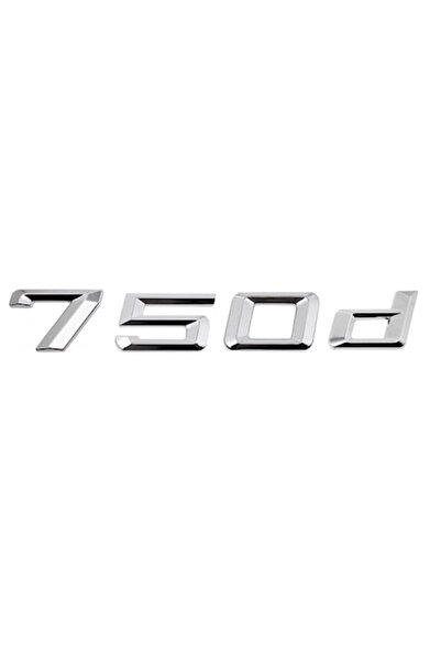 BMW 750d Emblem for Rear Trunk