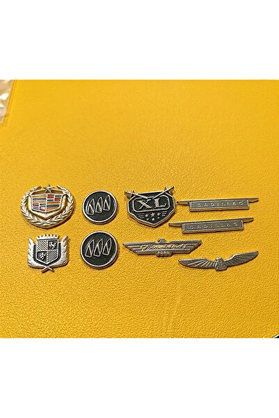 lina oto aksesuar 9 Metal Nuts with Emblem Tape