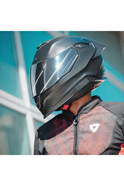 Nexx Y.100R FULLBLACK MAT SİYAH KASK (GRİ + ŞEFFAF VİZÖR)