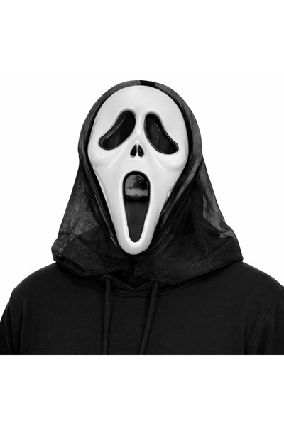fantastik store Kapşonlu Çığlık Maskesi Scream Maskesi - Hayalet Maskesi 33x2...