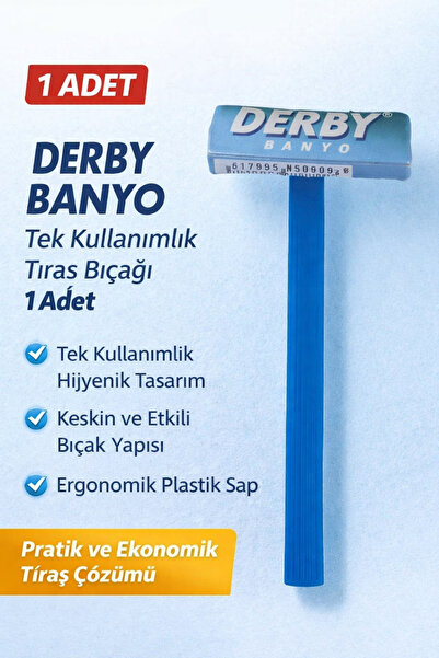 CT STONES Derby Bathroom Disposable Razor 1 Piece Plastic Strappy Practical S...