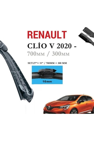Renault Clio 5 araca özel silecek takımı (700mm+300mm)