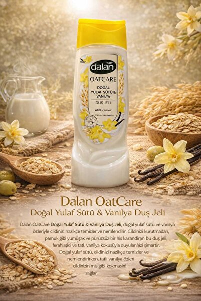 Dalan Oatcare Doğal Yulaf Sütü & Vanilya Duş Jeli 450 ml