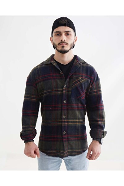 noliva bebek ve çocuk Men's Plaid Lumberjack Shirt