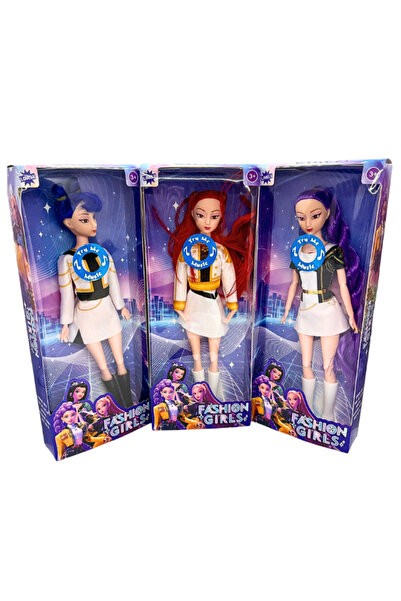 OEM Set 3 Papusi K-POP Muzicale, 30 cm – Fashion Girls Rumi, Zoe si Mira, Pap...