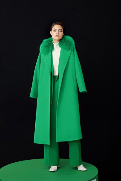 SENNA JASMINE COAT Yeşil