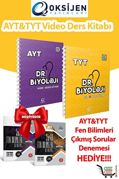 Oksijen Yayınları Dr.Biyoloji TYT AYT Video Ders Kitabı A yayınlari TYT AYT F...