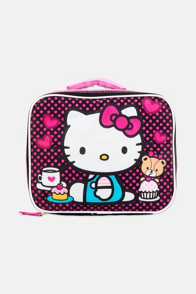 Hello Kitty Kids Girl Graphic Print Lunch Bag, Multicolor
