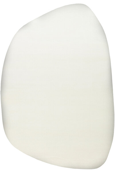 Cool Halı Puffy Krem Rengi Düz Kalın Modern Amorf Yumuşak Peluş Şekilli Giriş...