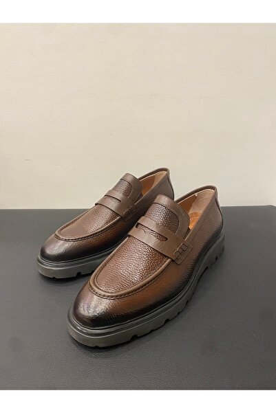 Özay Pantofi clasici pentru bărbați, din piele naturală, cu talpă groasă
