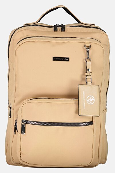 Adrienne Vittadini Women Brand Logo Backpack, Beige