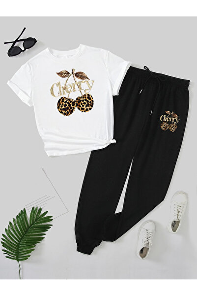 Rayan & Hoor Style Gray Printed top and bottom shorts t-shirt set - Oversized...