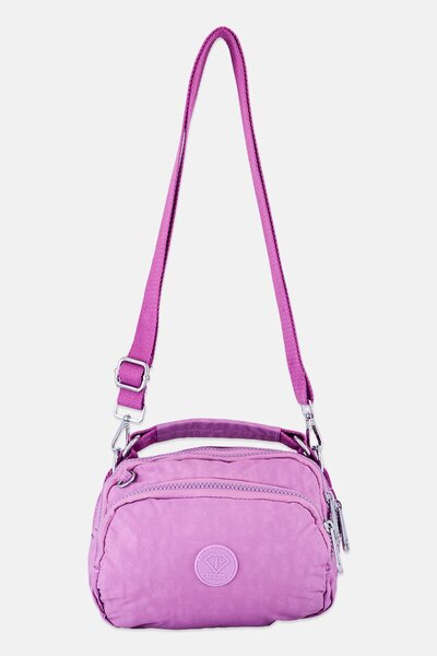 I Love Fashion Women Brand Logo Mini Cross Body Bag, Lavender