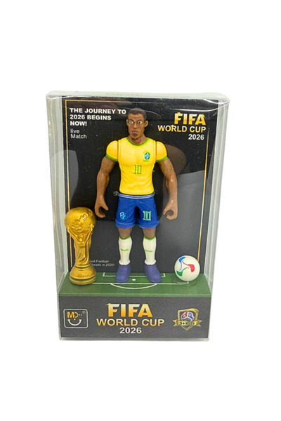 OEM Figurina Fotbal World Cup 2026, 10 cm – Jucarie Fotbalist cu Trofeu si Minge