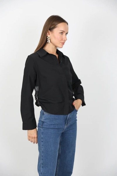 ZT MED قميص ماركة يان تفاصيل حزام