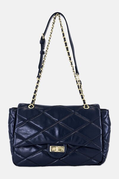 JASON WU Women Diamond Pattern Handbag, Navy Blue
