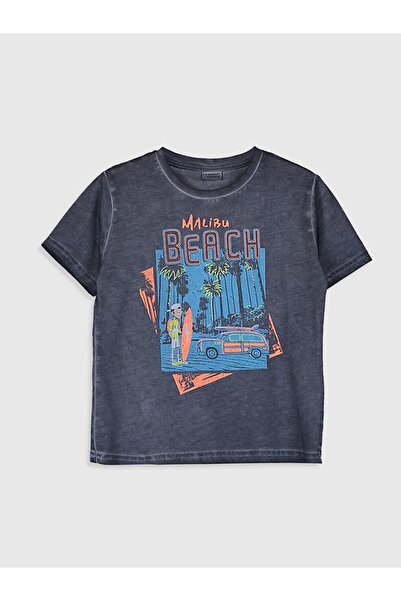 LC Waikiki Siva dečija majica Štampano Pamuk (0S)