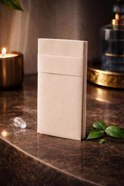 feysenatelier Air Laid Cepli Peçete 40x40 cm 12’li - Kum Beji