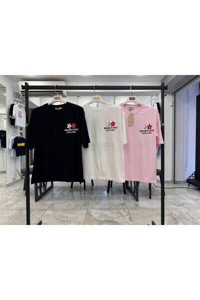 NEW NOCE تي شيرت كبير الحجم مطبوع عليه فواكه الأكاساي للجنسين