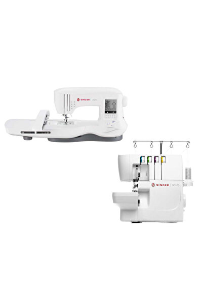 SİNGER Legacy SE 300 Elektronik Dikiş Makinesi ve S0105 Overlok Makinesi Avan...