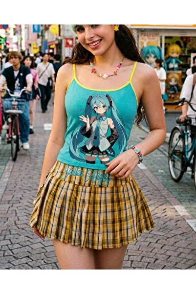 Toum Blue Hatsune Miku Retro Hanger with Cropped Balls