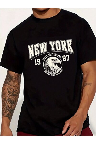 ZEMLİYA Υπερμεγέθη μπλουζάκι με γραφικό σχέδιο – Casual streetwear με άνετη ε...