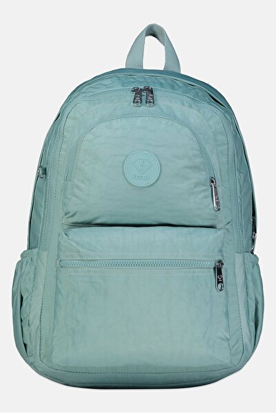 I Love Fashion Women Brand Logo Backpack, Sea Blue