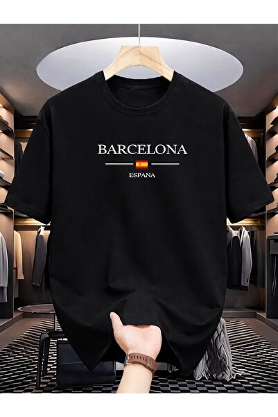 MARKATEM Men's Women's Oversize T-Shirt Monaco Nights Printed Back Pattern St...