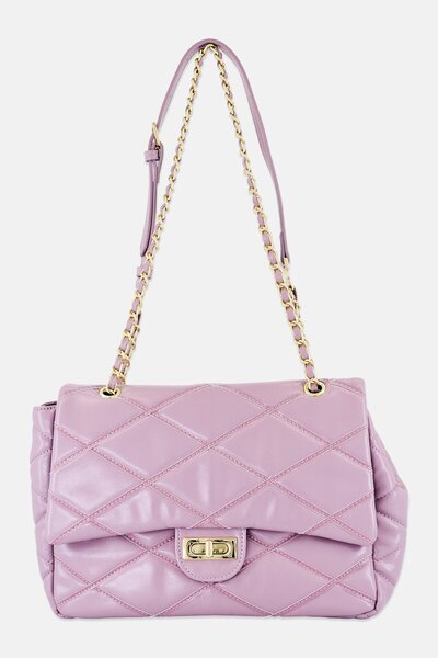 JASON WU Women Diamond Quilted Cross Body Bag, Lavender