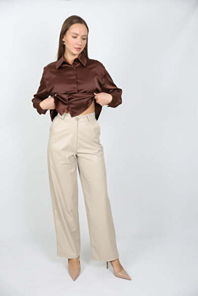 ZT MED Faux Leather Trousers