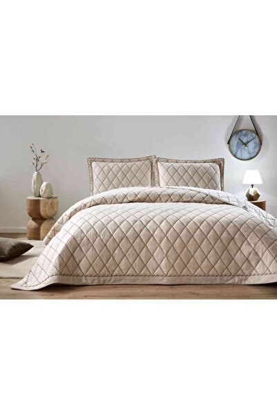 Özdilek cuvertură de pat .Broderie cu diamante Bej 180x250