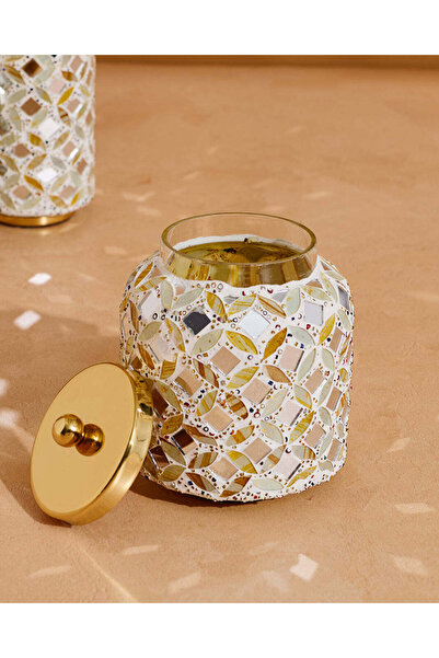 REDTAG Gold Shiny Mosaic Cotton Jar