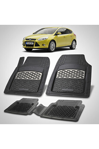 TEAMCAR Συμβατά πατάκια Ford Focus Mk3 Hatchback 5θυρο 2011-2018 | Ασημί