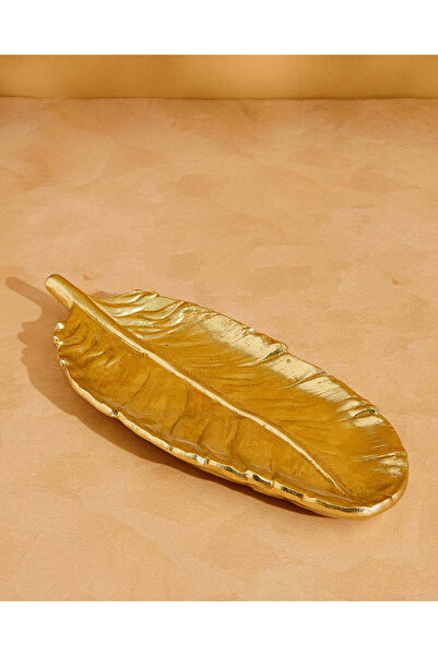 REDTAG صينية ريش من مادة البولي ريزين الذهبية